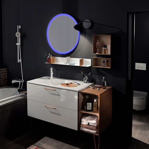 Зеркало Azario Perla neo - RGB 77 см LED-00002610 - фото 4