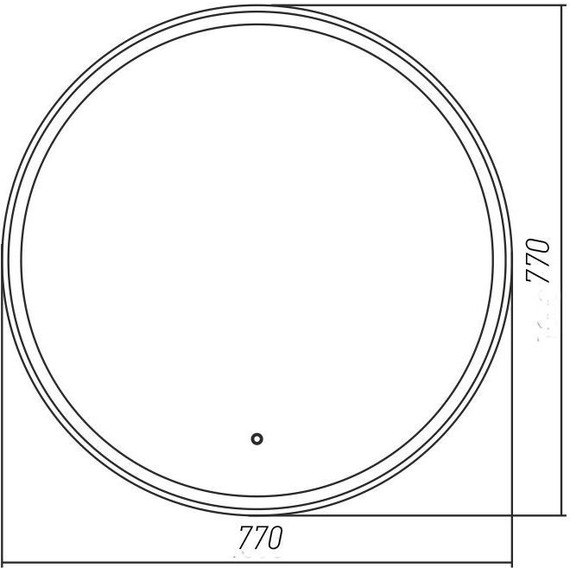 Зеркало Azario Perla neo - RGB 77 см LED-00002610 - фото 9