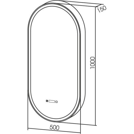 Зеркало-шкаф Azario Soho Black 50 см LED-00002612, черный - фото 10