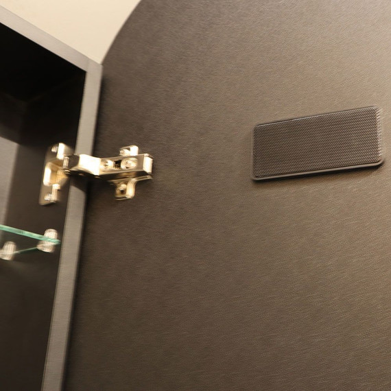 Зеркало-шкаф Azario Soho Black 50 см LED-00002612, черный - фото 7