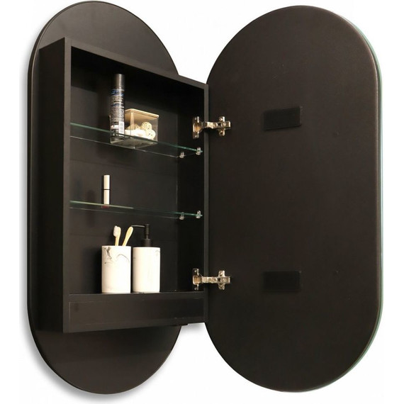 Зеркало-шкаф Azario Soho Black 50 см LED-00002612, черный - фото 8