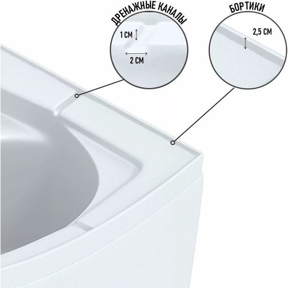 Душевая кабина Niagara Promo P120/90/26L/MT 120x90 см, со средним поддоном 26 см, профиль белый, стекло матовое - фото 5