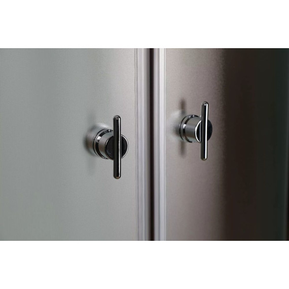 Душевая кабина Niagara Promo P120/80/40L/MT 120x80 см, с глубоким поддоном 40 см, профиль белый, стекло матовое (безсиликоновая сборка) - фото 4