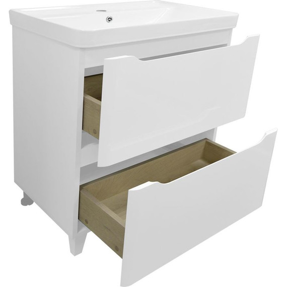 Тумба напольная с раковиной Azario Lotos 70/2 Н см CS00081986 - фото, картинка 2 Тумба напольная с раковиной Azario Lotos 70/2 Н см CS00081986 - фото 2