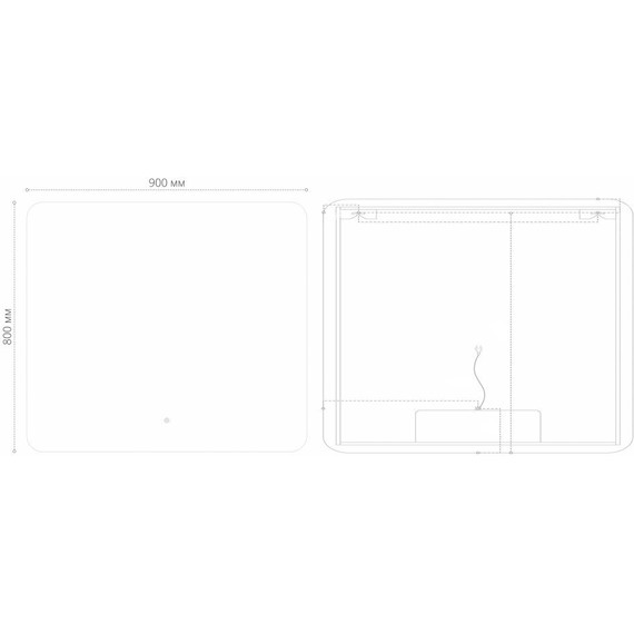 Зеркало Grossman Elegans-промо 90 см 1790801 - фото 3