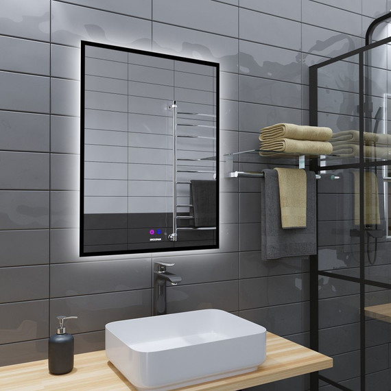 Зеркало Grossman Pragma-норма Black 60 см 1860802, черный - фото 3