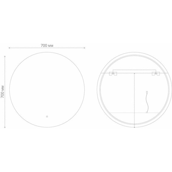 Зеркало Grossman Cosmo-норма 70 см 197070 - фото 3