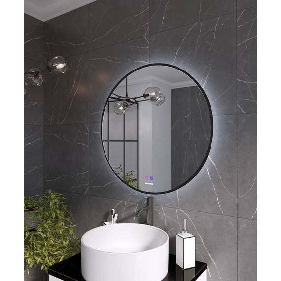 Зеркало Grossman Cosmo-норма Black 80 см 1980802, черный - фото 3