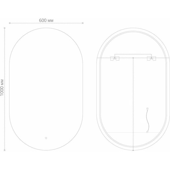 Зеркало Grossman Nero-промо 60 см 2460100 - фото 3