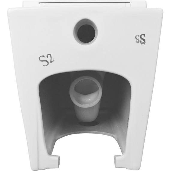 Унитаз приставной безободковый Azario Teramo AZ-003D-NR с крышкой микролифт - фото 3