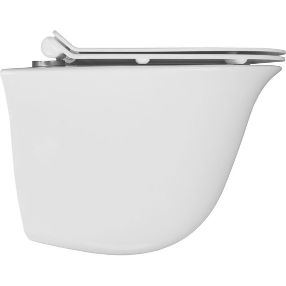 Унитаз подвесной безободковый Azario Felice AZ-0051 с крышкой микролифт - фото 4