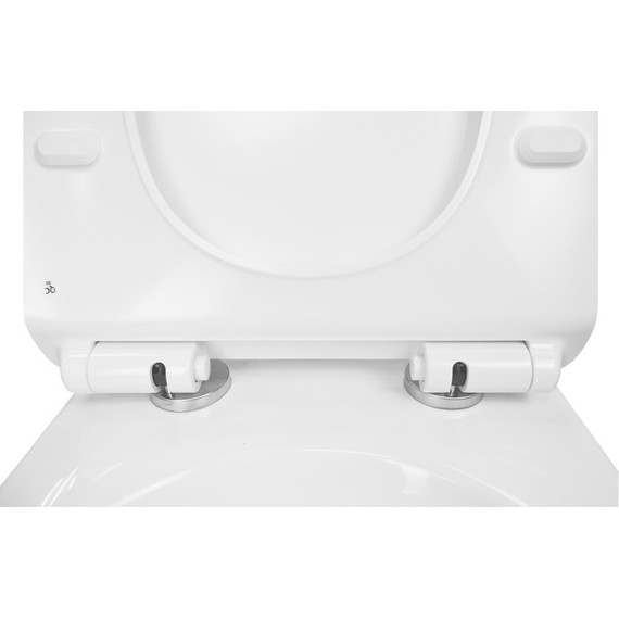 Унитаз подвесной безободковый Azario Felice AZ-0051 с крышкой микролифт - фото 9