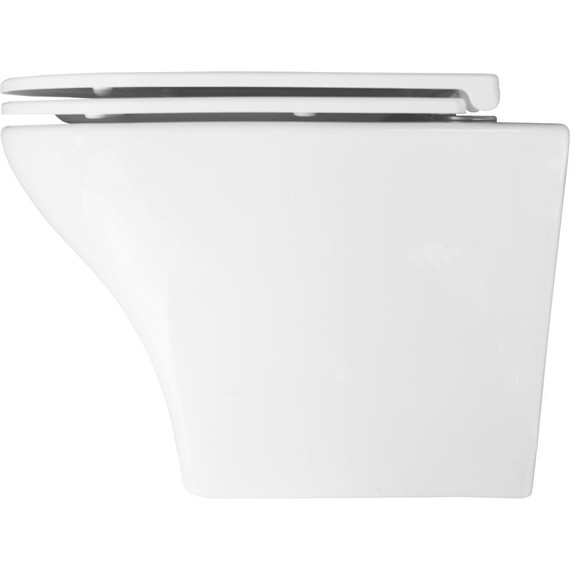 Унитаз подвесной безободковый Azario Porta AZ-0064 с крышкой микролифт - фото 4