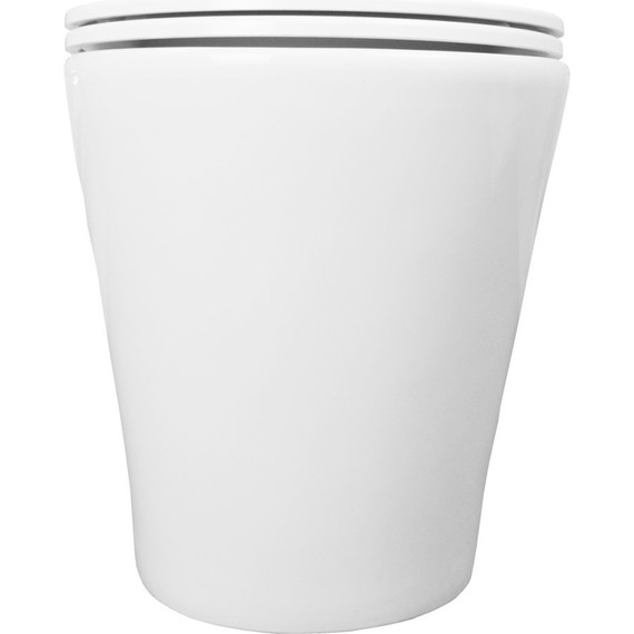 Унитаз приставной безободковый Azario Teramo AZ-1003DNR с крышкой микролифт - фото 6