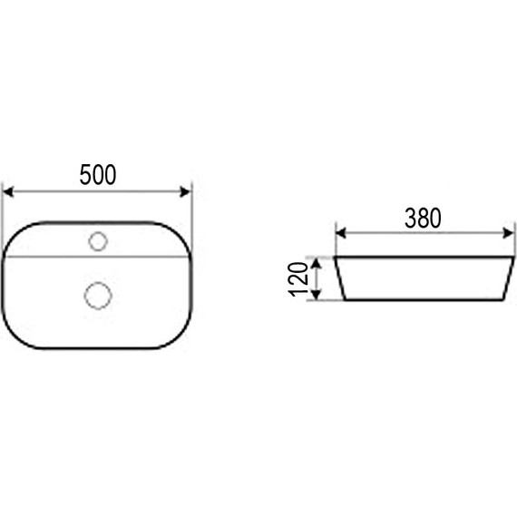 Раковина-чаша Azario 50 см AZ-2202 SP - фото, картинка 4 Раковина-чаша Azario 50 см AZ-2202 SP - фото 4