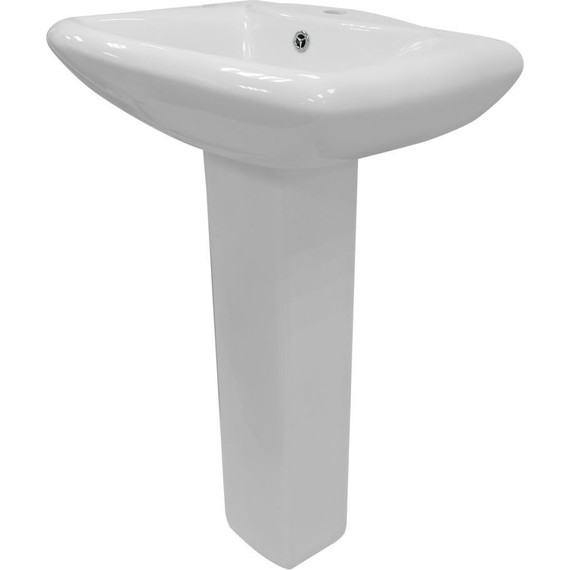 Раковина с пьедесталом Azario Elana 48 см AZ-334P - фото, картинка 2 Раковина с пьедесталом Azario Elana 48 см AZ-334P - фото 2