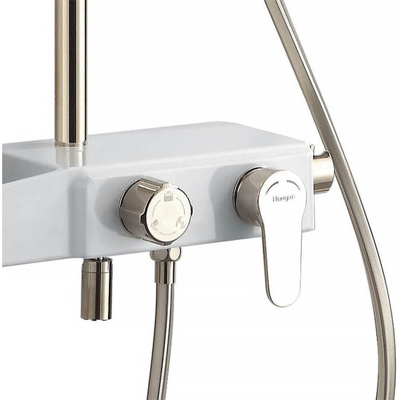 Душевая стойка Azario AZ-801-1, белый/золото, Цвет производителя: белый, золото - фото 3