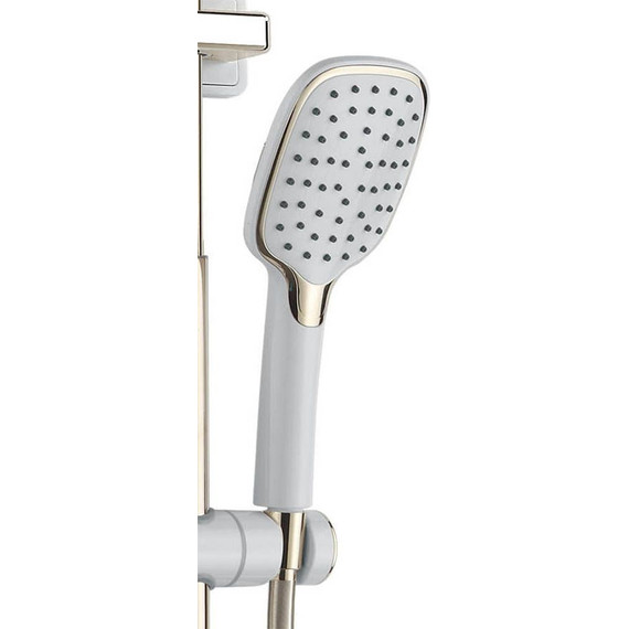 Душевая стойка Azario AZ-801-1, белый/золото, Цвет производителя: белый, золото - фото 4