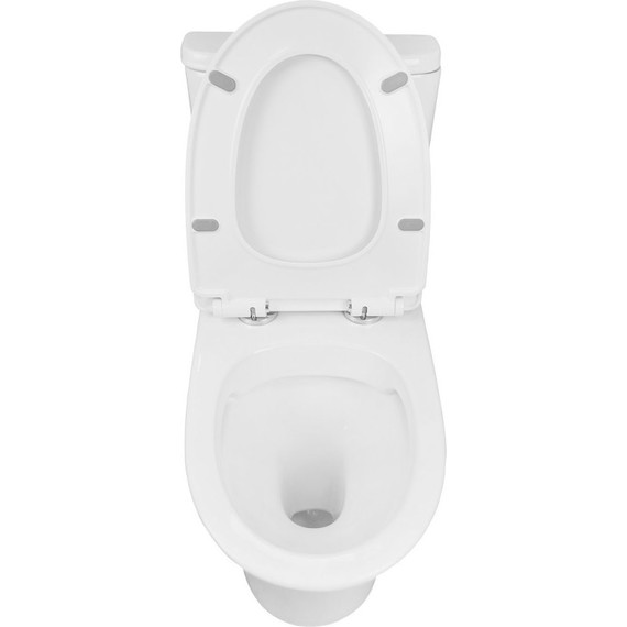 Унитаз-моноблок безободковый Azario Sente AZ-8614 с крышкой микролифт - фото 4