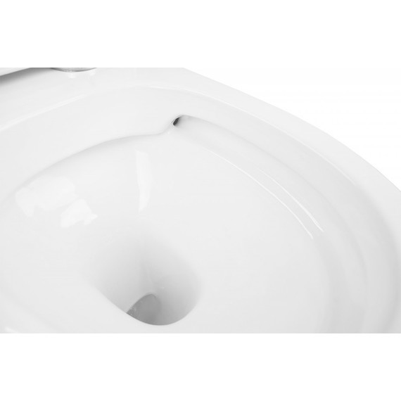 Унитаз-моноблок безободковый Azario Sente AZ-8614 с крышкой микролифт - фото 5