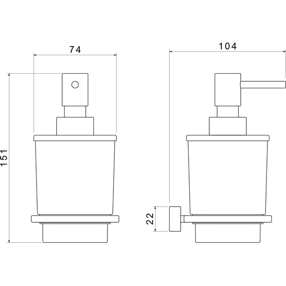 Дозатор для жидкого мыла Timo Torne 43139/03, черный матовый - фото 2