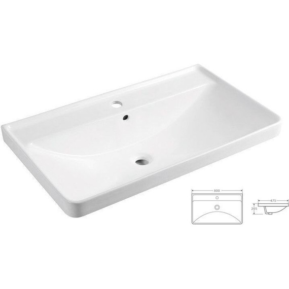 Тумба подвесная с раковиной Azario Мила 80 см CS00080142 - фото, картинка 3 Тумба подвесная с раковиной Azario Мила 80 см CS00080142 - фото 3