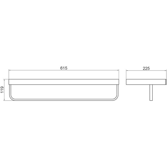 Полка для полотенец Timo Petruma 15258/00 - фото 2