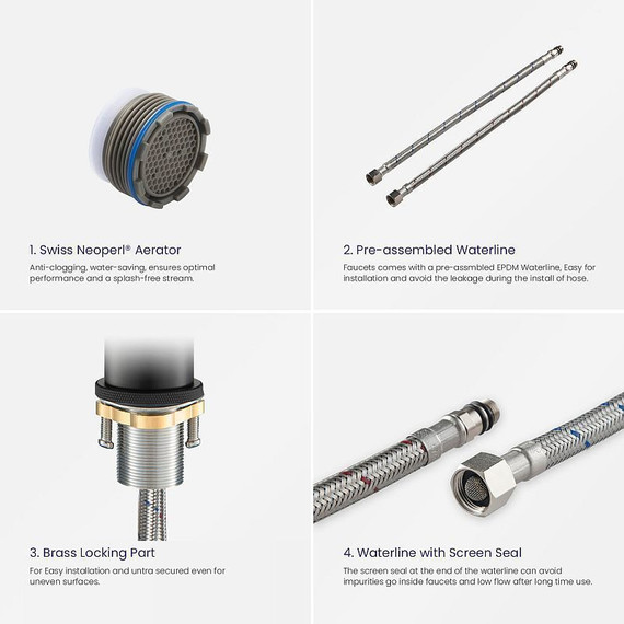 Смеситель для раковины Timo Saona 2361/16F, белый матовый - фото 2