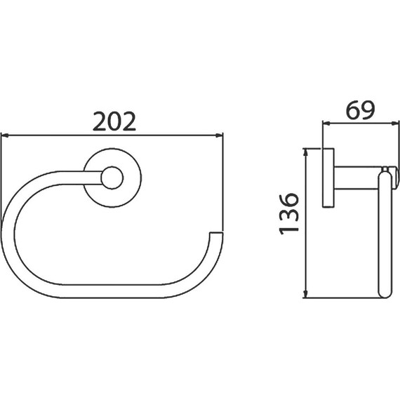 Полотенцедержатель Timo Saona 13050/00 - фото 2