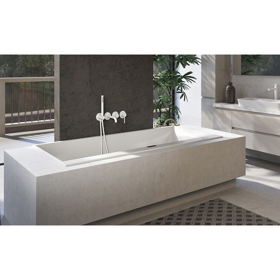 Смеситель для ванны Timo Saona 2314/16YSM, белый матовый - фото 2