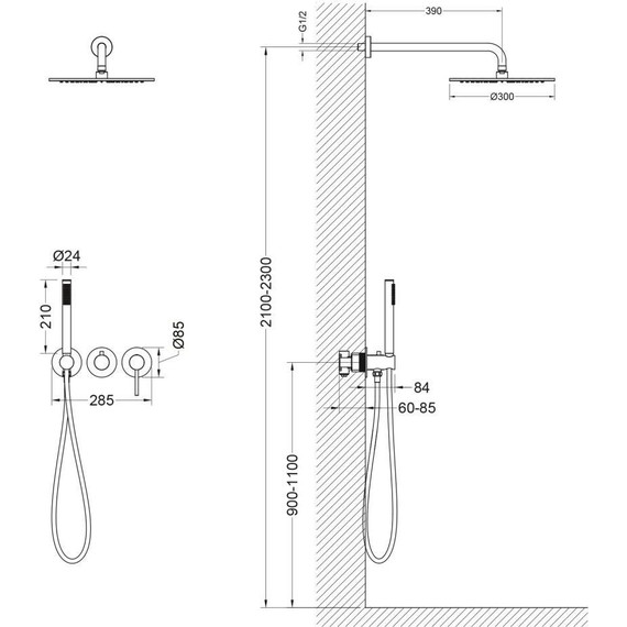 Душевая система для душа Timo Saona SX-2349/00SM - фото 4