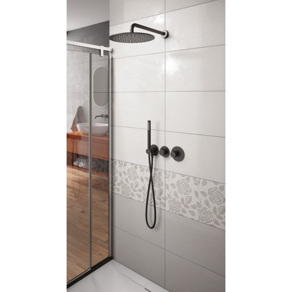 Душевая система для душа с термостатом Timo Saona SX-2359/03SM, черный матовый - фото 2