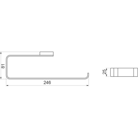 Полотенцедержатель Timo Selene 17057/17, золото матовое - фото 4