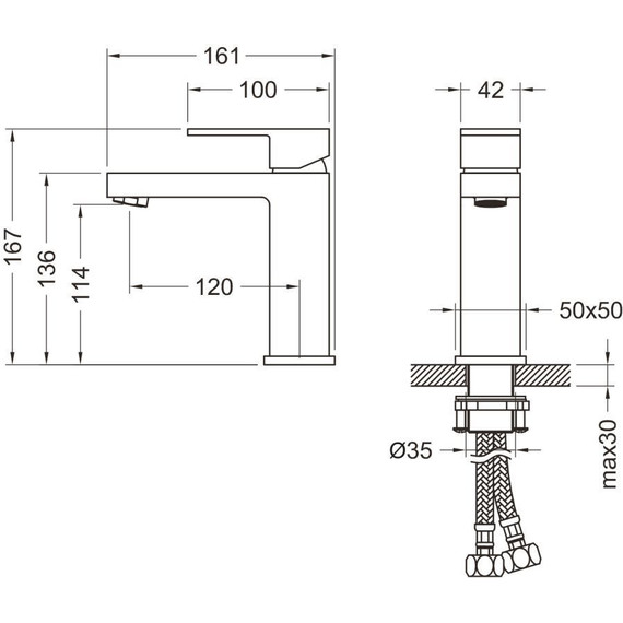 Смеситель для раковины Timo Selene 2061/16F, белый матовый - фото 2