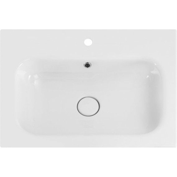 Тумба подвесная с раковиной Cezares ECO-CER-600-2C-SO-BO 60 см, Bianco Opaco - фото 11