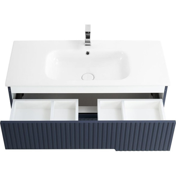 Тумба подвесная с раковиной Cezares DUET-1000-2C-SO-GR-P 100 см, Grafito - фото 5