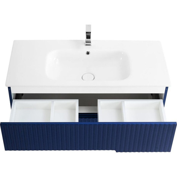 Тумба подвесная с раковиной Cezares DUET-1000-2C-SO-SPF-P 100 см, Sapfiro - фото 4
