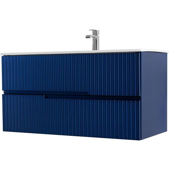 Тумба подвесная с раковиной Cezares DUET-1000-2C-SO-SPF-P 100 см, Sapfiro - фото 5