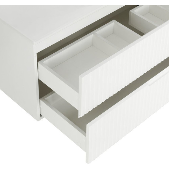 Тумба подвесная с раковиной Cezares DUET-1200-2C-SO-BL 120 см, Bianco Lucido - фото 12