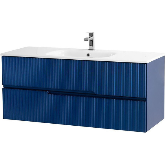 Тумба подвесная с раковиной Cezares DUET-1200-2C-SO-SPF-P 120 см, Sapfiro - фото 2