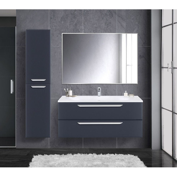 Тумба подвесная с раковиной Cezares ECO-1200-2C-SO-GR-P 120 см, Grafito - фото 9