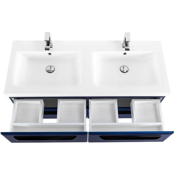 Тумба подвесная с раковиной Cezares ECO-1200-4C-SO-2-SPF-P 120 см, Sapfiro - фото 3