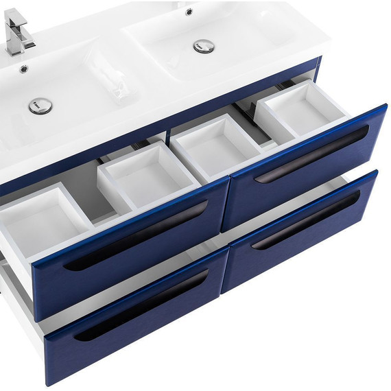 Тумба подвесная с раковиной Cezares ECO-1200-4C-SO-2-SPF-P 120 см, Sapfiro - фото 6