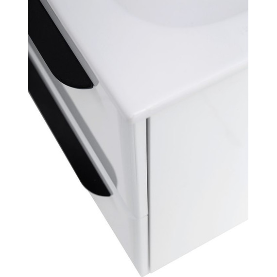 Тумба подвесная с раковиной Cezares ECO-CER-600-2C-SO-BL 60 см, Bianco Lucido - фото 10