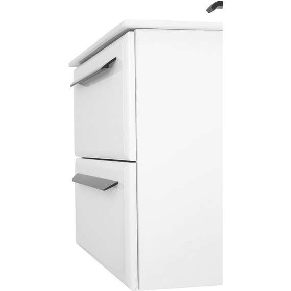 Тумба подвесная с раковиной Cezares ECO-CER-600-2C-SO-BL 60 см, Bianco Lucido - фото 9