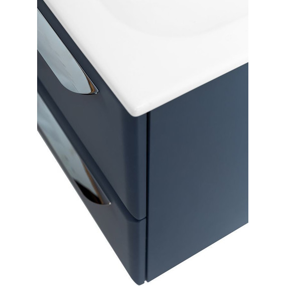 Тумба подвесная с раковиной Cezares ECO-CER-600-2C-SO-GR-P 60 см, Grafito - фото 9