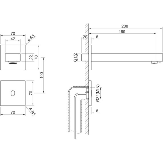 Смеситель для раковины сенсорный Timo Selene 2073/03SM, черный матовый - фото 3
