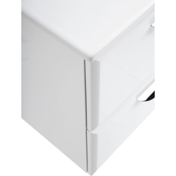 Тумба подвесная с раковиной Cezares ECO-CER-1000-2C-SO-BL 100 см, Bianco Lucido - фото 9