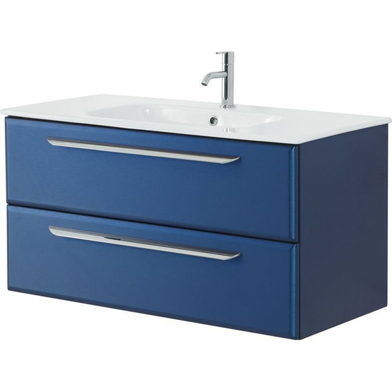 Тумба подвесная с раковиной Cezares ECO-CER-1000-2C-SO-SPF-P 100 см, Sapfiro - фото 5