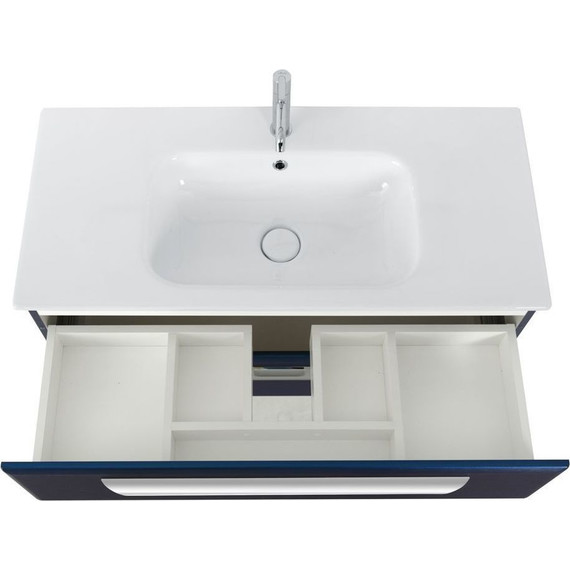 Тумба подвесная с раковиной Cezares ECO-CER-1000-2C-SO-SPF-P 100 см, Sapfiro - фото 7